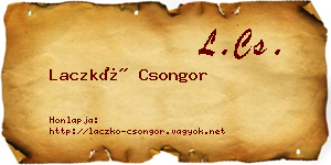 Laczkó Csongor névjegykártya